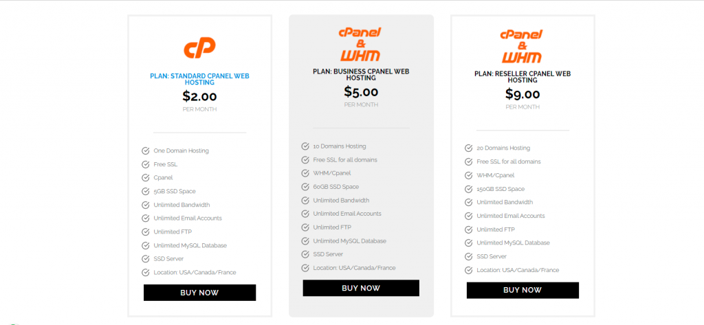 cPanel Web Hosting